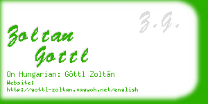 zoltan gottl business card