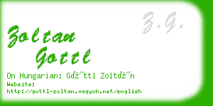 zoltan gottl business card